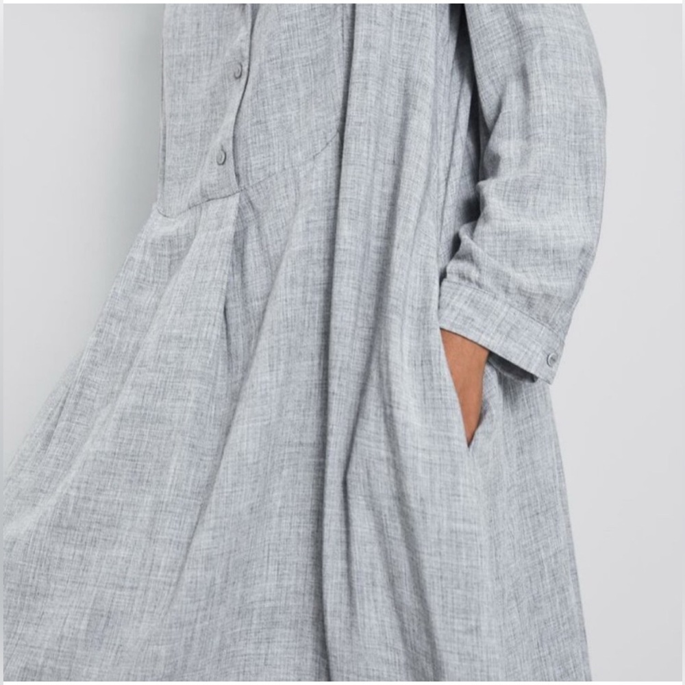Zara midi grey elegant dress article 4886/257/803 Zara pleated midi dres… - Picture 3 of 10